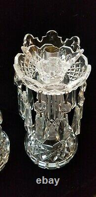 Pair of 2 Waterford Crystal Candlesticks/Candelabra