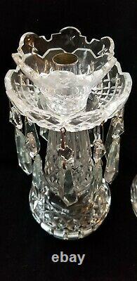 Pair of 2 Waterford Crystal Candlesticks/Candelabra