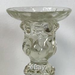 Pair of Baccarat Babbous Swirl Style Candle Stick