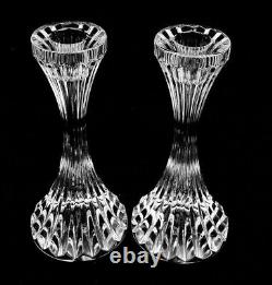 Pair of Baccarat France Crystal Massena Candlestick Holders 6