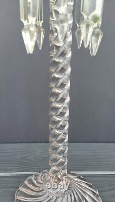 Pair of Fostoria Queen Anne Colony 18 1/2 Candle Holders Candlesticks