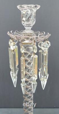 Pair of Fostoria Queen Anne Colony 18 1/2 Candle Holders Candlesticks