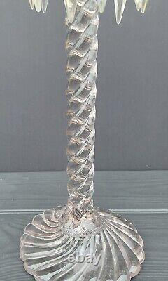 Pair of Fostoria Queen Anne Colony 18 1/2 Candle Holders Candlesticks