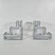 Pair Of Metropolitan Museum Of Art Glass Candle Holders By Wilber Orme