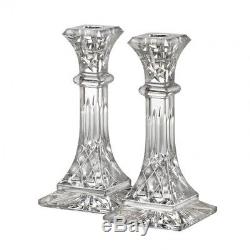 Pair of Waterford Crystal Lismore 8 Candle Holders Candlesticks New in Box