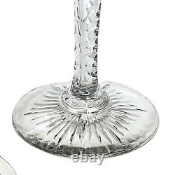 Pairpoint Candlestick Candle Holder Large Cut Crystal Flower Cuts 2Pc