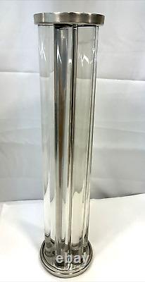 Pamedale Upright Missile Glass Candle Holder Large Heavy 13 lbs 22 Tall