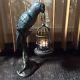Parrot Lantern Candle Holder With Bird Cage Candleholder Sculpture
