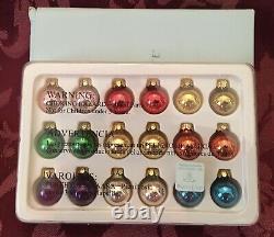 PartyLite GLOWING TREE ORNAMENT SET P7855 Magnetic Lot Christmas Tree Tealight