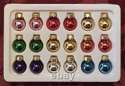 PartyLite GLOWING TREE ORNAMENT SET P7855 Magnetic Lot Christmas Tree Tealight