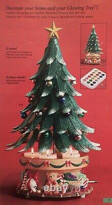 PartyLite GLOWING TREE ORNAMENT SET P7855 Magnetic Lot Christmas Tree Tealight