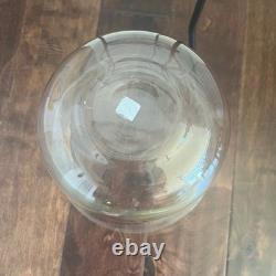 PartyLite Seville 3-Wick Candle Stand with Glass Hurricane Hand Blown