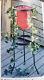 Partylite Seville 3 Wick Floor Candle Holder Glass Hurricane Wrought Iron Stand