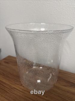 Partylite 3-Wick Seville Large Bubble Glass Replacement Hurricane