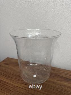 Partylite 3-Wick Seville Large Bubble Glass Replacement Hurricane
