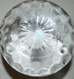 Partylite Clear Glass Thumbprint Hurricane SevilleCandle Holder