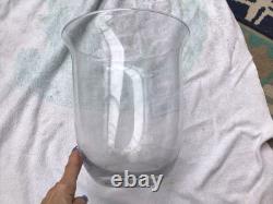 Partylite Clear Seville Glass 3 Wick Candle Holder, 9.5 Wide X 11 Tall