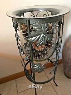 Partylite Glass Replacement Seville for 3 Wick Candle Holder Hurricane Retired