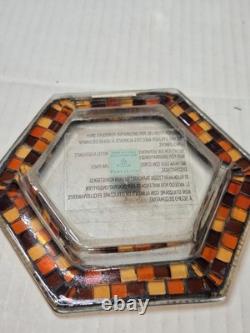 Partylite Global Fusion Mosaic Wall Sconces, Candle Holders Lot Retired