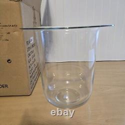 Partylite Original Seville 3-Wick Candle Holder Replacement Glass Hurricane