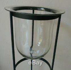 Partylite Seville 3 wick Large Hurricane Replacement GLASS (no stand) EUC