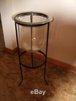 Partylite Seville Candle Stand With Glass Insert Retired & Rare