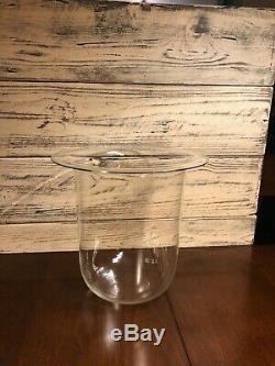 Partylite Seville Replacement Large Glass 3-Wick Candle Holder Hurricane Rare
