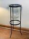 Partylite Seville Wrought Iron Glass 3 Wick Hurricane Candle Holder Retired Euc