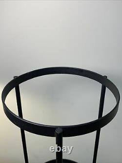 Partylite Seville Wrought Iron Glass 3 Wick Hurricane Candle Holder Retired EUC