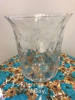 Partylite Thumbprint Replacement Glass Seville Hurricane Candle Holder 3 Wick