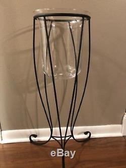 Partylite Verona Newport 3-Wick Candle Holder Hurricane Replacement Glass Only