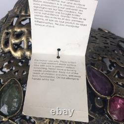 Pier 1 Large 24 Hanging Lantern Moroccan Filigree Jeweled Candle Holder Pendant