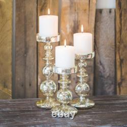 Pillar Candle Holders Unique Mercury Bubble
