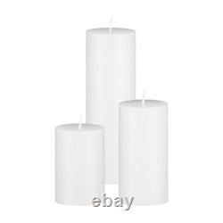 Pillar Candles and Glass Vases Set 120 Pcs, Clear Cylinder Hurricane Candl