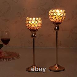 Pillar Crystal Candle Holders
