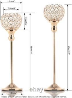 Pillar Crystal Candle Holders