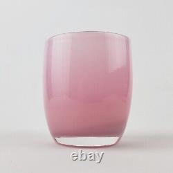 Pink Glassybaby Candle Holder Glass Baby Votive Pre-triskelion