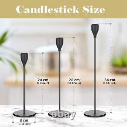 Potchen 27 Pack Candles Holder, 9 Sets Taper Candlestick Holders Fit 0.75 Inc