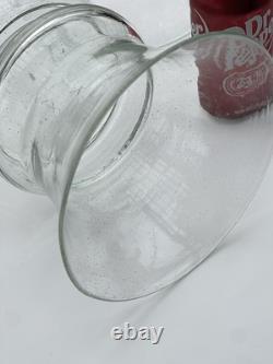 Pottery Barn Bubble Hurricane Clear Glass Candle Holders XL SET OF 3 RETIRED