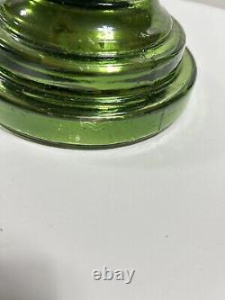 Pottery Barn Everett Green Mercury Glass Pillar Candle Holders S/2 New in Box