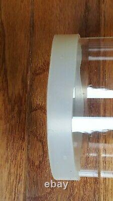 Pottery Barn Lg Iron 4 Glass Hurricane Candle Holder Wall Mount Rare NLA