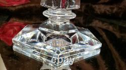 RARE HEAVY Nr 12T UNIQUE Crystal Glass Candle Holders Candlesticks SLOVENIA WOW