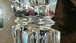 RARE HEAVY Nr 12T UNIQUE Crystal Glass Candle Holders Candlesticks SLOVENIA WOW