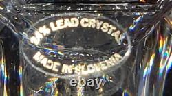 RARE HEAVY Nr 12T UNIQUE Crystal Glass Candle Holders Candlesticks SLOVENIA WOW