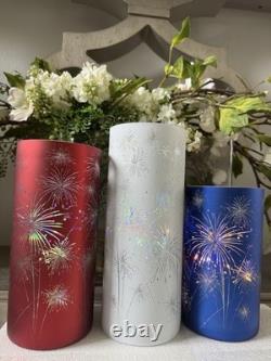 RARE Valerie Parr Hill Set 3 Fireworks Hurricanes LED Multi Color QVC RARE Valerie Parr Hill Set 3 Fireworks Hurricanes LED Multi Color QVC