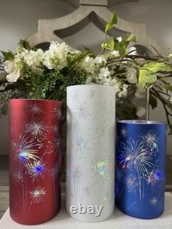 RARE Valerie Parr Hill Set 3 Fireworks Hurricanes LED Multi Color QVC