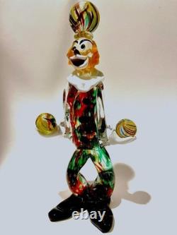 RARE Vtg Candle Sticks Art GLaSs Threaded Swirl Candle Holders Wrapped Matte