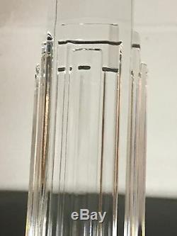 RARE! WITH TAGS! Waterford Crystal Metropolitan 10 Inch Candle Sticks Pair