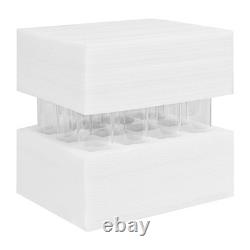 REWOMC 12 Pcs Hurricane Candle Holder Sleeve H14 D3 Clear Glass