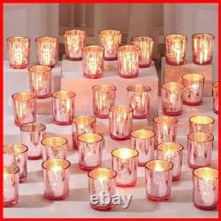 Raiten 50 Pcs Votive Candle Holder Bulk Glass Votive Candle Holder Tealight
